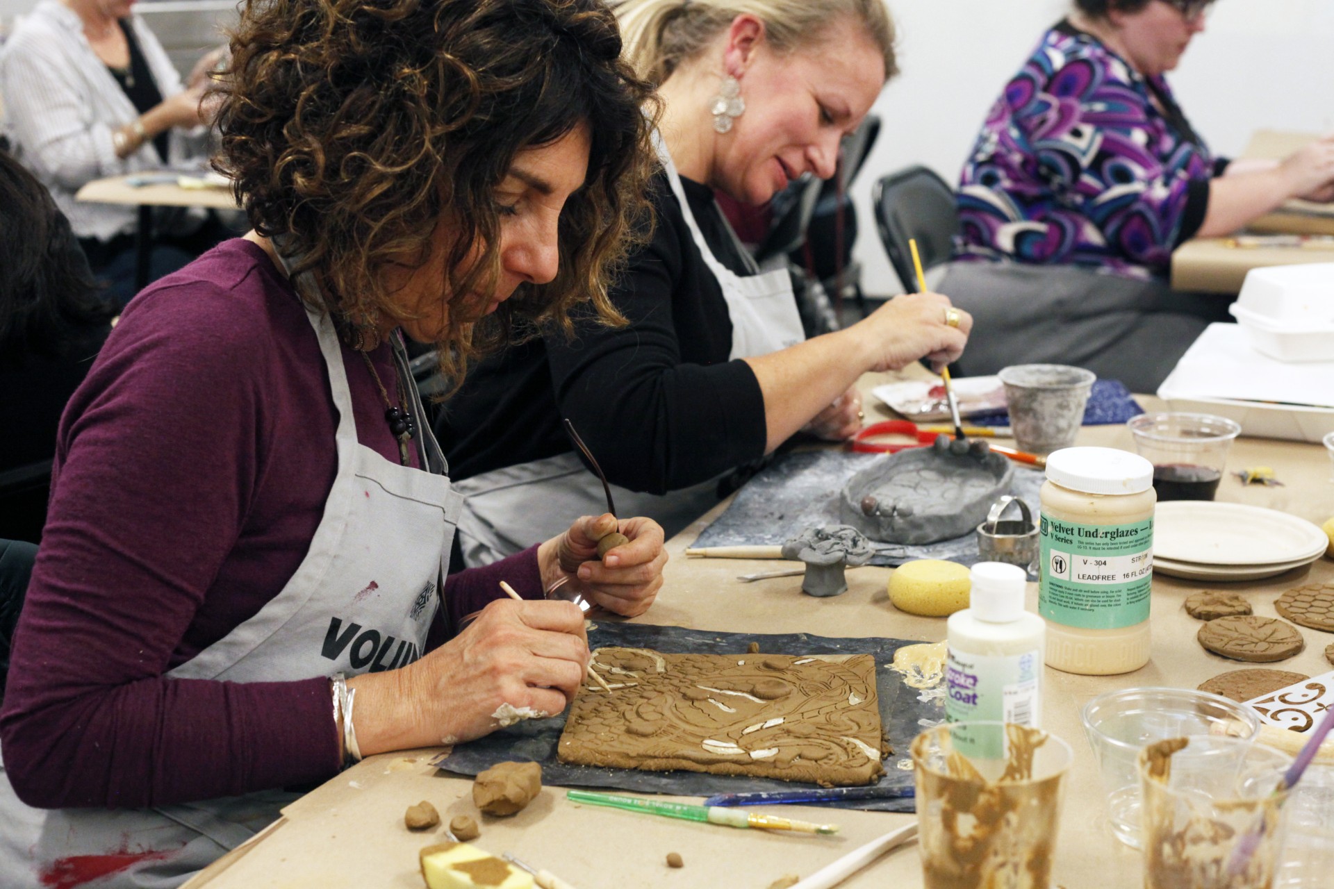Bas-Relief Ceramic Tile Adult Workshop at KMAC