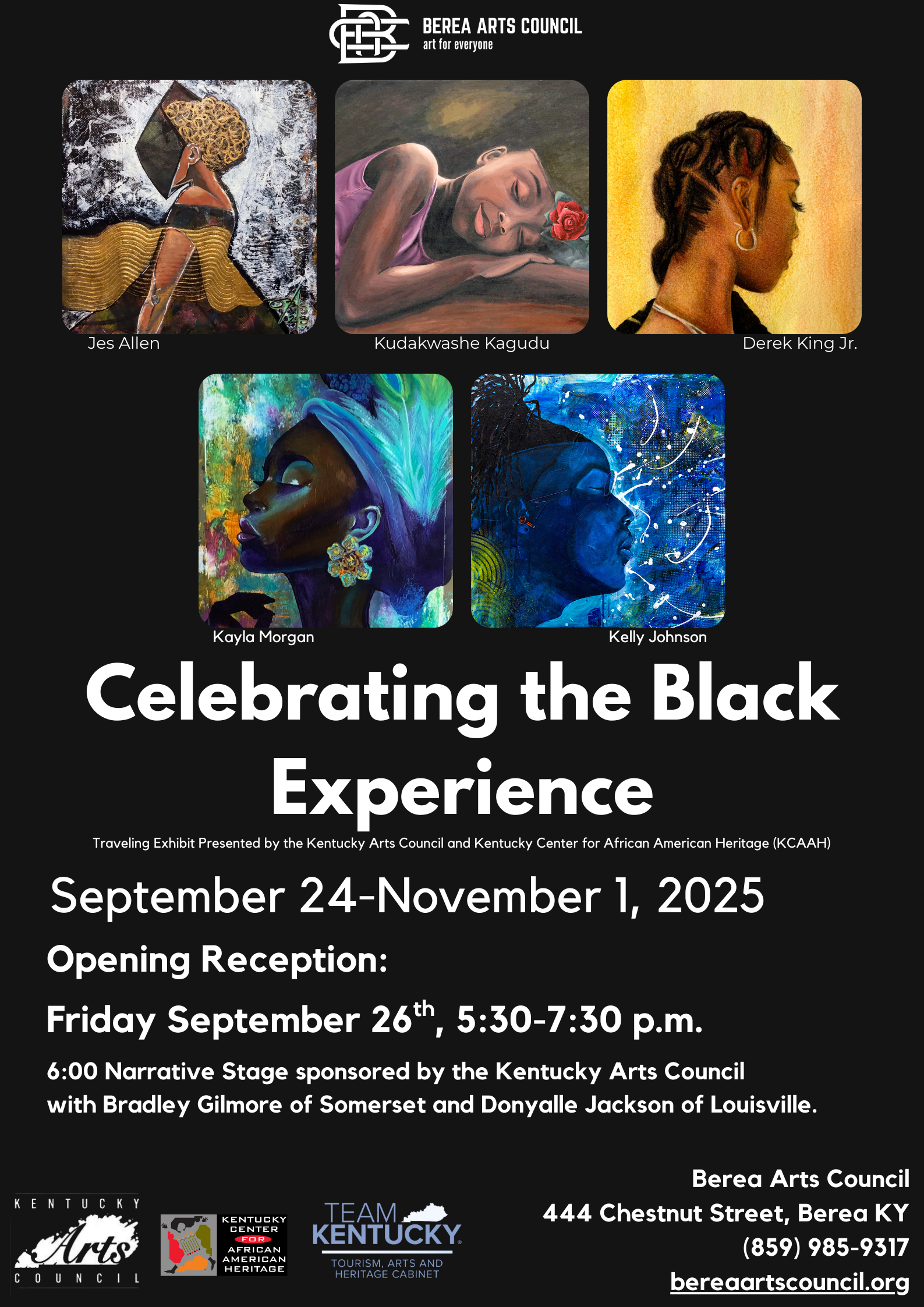 CBE Traveling Art Exhibit at Berea Arts Council (Reception Sep. 26, 2025)