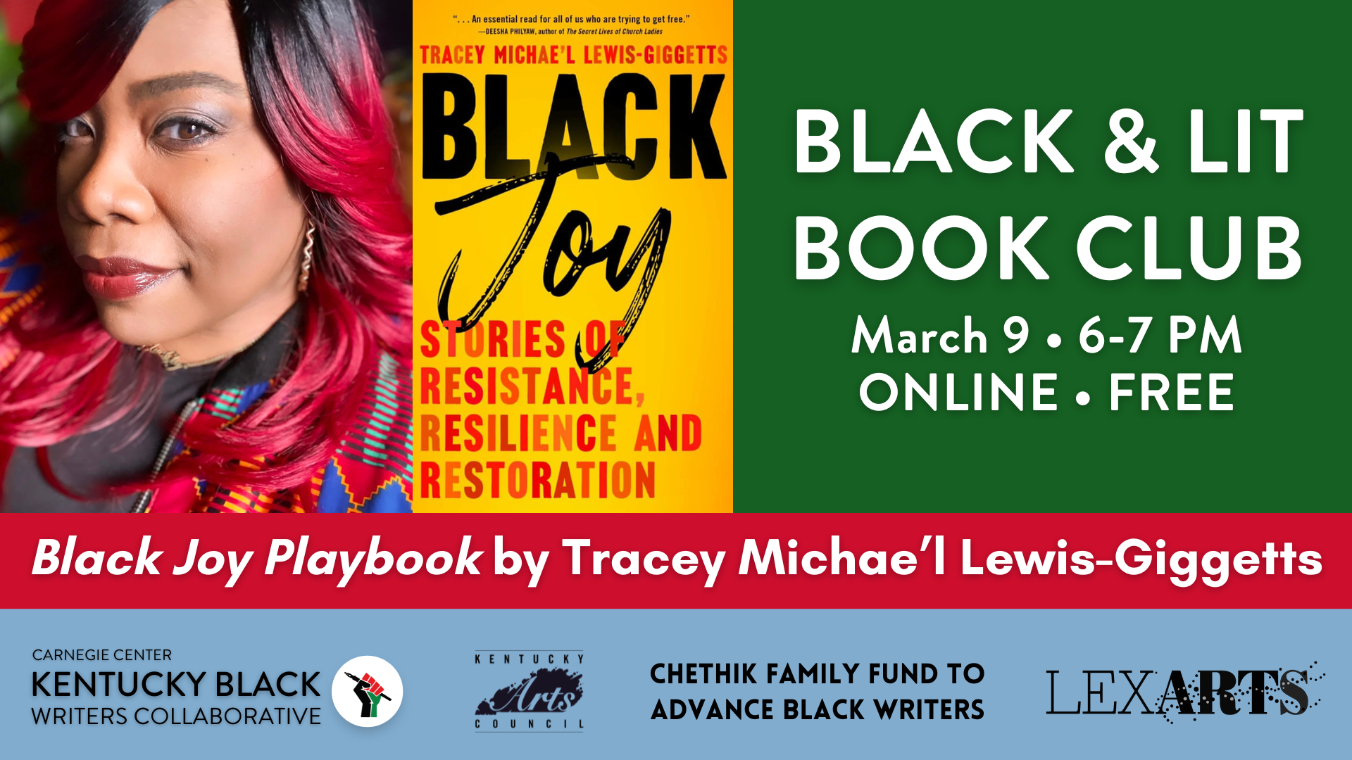Black & Lit Book Club March: Black Joy by Tracey Michae’l Lewis-Giggetts